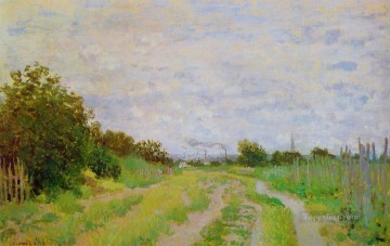 Carril en los viñedos de Argenteuil Claude Monet Pinturas al óleo